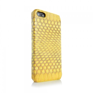  Animal Skins Hard Case Snake Yellow for iPhone 5/5S